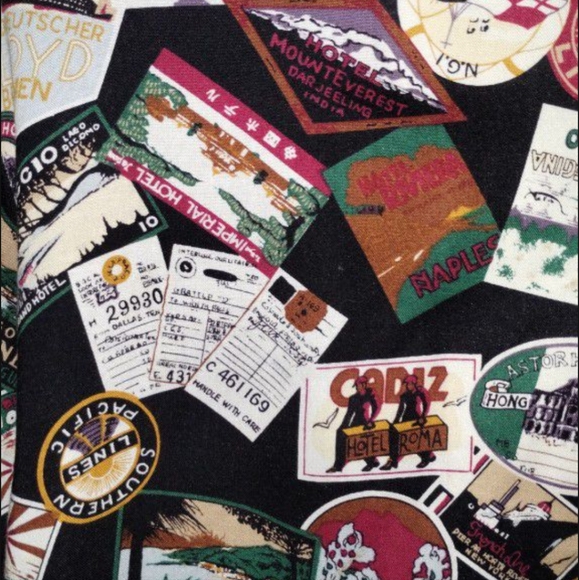 Ali Miles vintage size 6 "Traveling Stickers" Bomber Jacket. - Picture 3 of 3